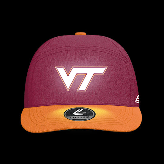 Virginia Tech University Hokies Varsity 6-Panel Lit Lid