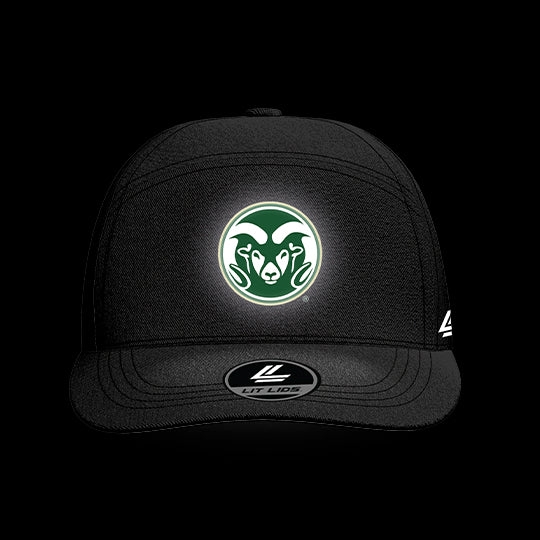 Colorado State Black Collection 6-Panel Lit Lid