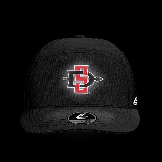 SDSU Black Collection 6-Panel Lit Lid