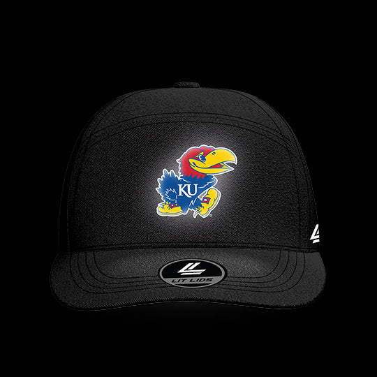University of Kansas Black Collection 6-Panel Lit Lid