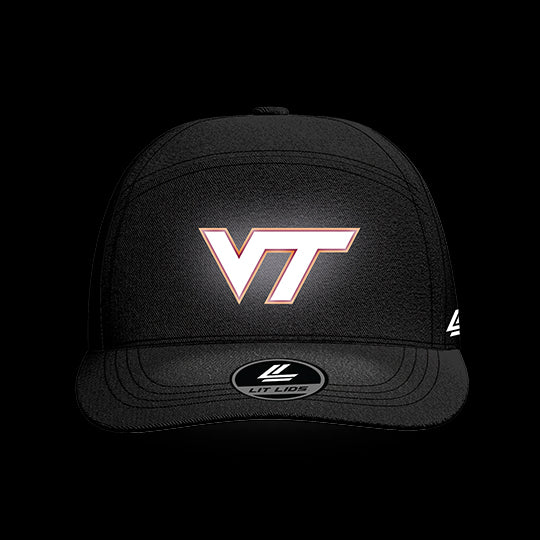 Virginia Tech University Black Collection 6-Panel Lit Lid