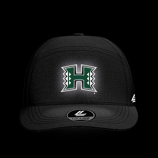 University of Hawaii Black Collection 6-Panel Lit Lid