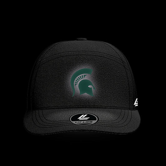 Michigan State University Black Collection 6-Panel Lit Lid