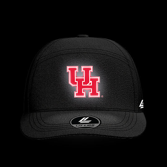 University of Houston Black Collection 6-Panel Lit Lid