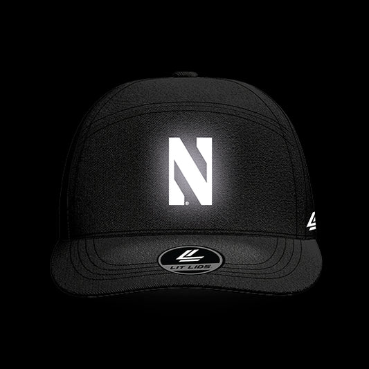 Northwestern University Black Collection 6-Panel Lit Lid