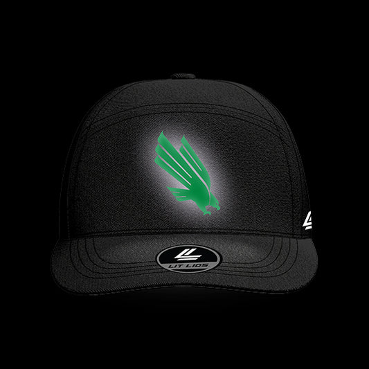 University of North Texas Black Collection 6-Panel Lit Lid