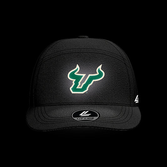 University of South Florida Black Collection 6-Panel Lit Lid