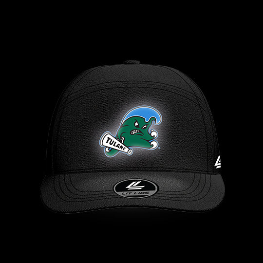 Tulane University Black Collection 6-Panel Lit Lid