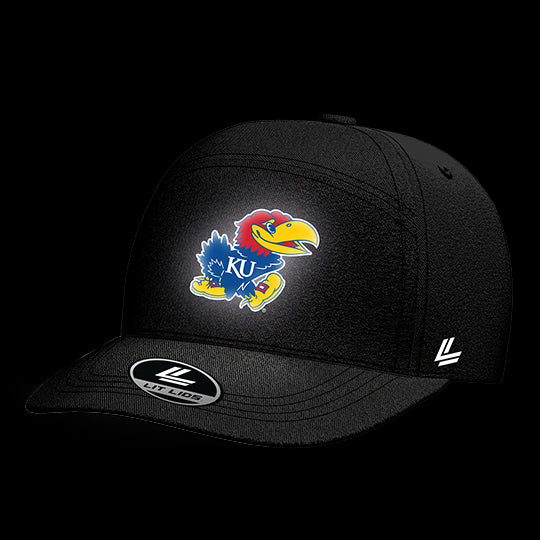 University of Kansas Black Collection 6-Panel Lit Lid