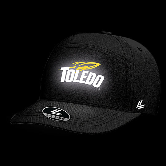 University of Toledo Black Collection 6-Panel Lit Lid
