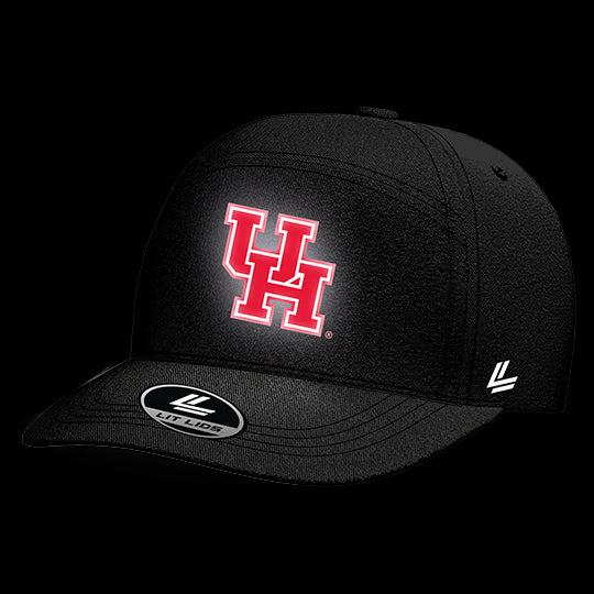 University of Houston Black Collection 6-Panel Lit Lid