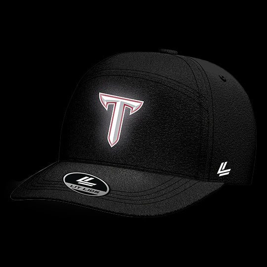 Troy University Black Collection 6-Panel Lit Lid
