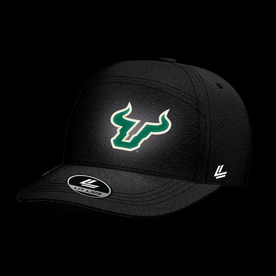 University of South Florida Black Collection 6-Panel Lit Lid