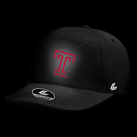 Temple University Black Collection 6-Panel Lit Lid