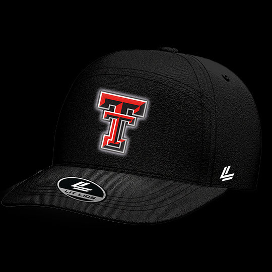 Texas Tech University Black Collection 6-Panel Lit Lid