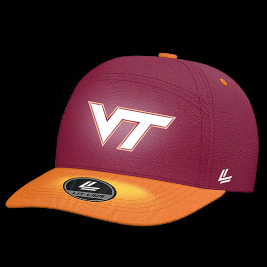 Virginia Tech University Hokies Varsity 6-Panel Lit Lid