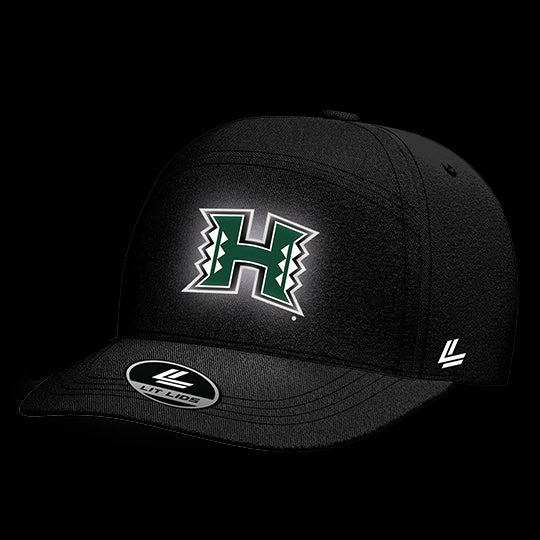 University of Hawaii Black Collection 6-Panel Lit Lid