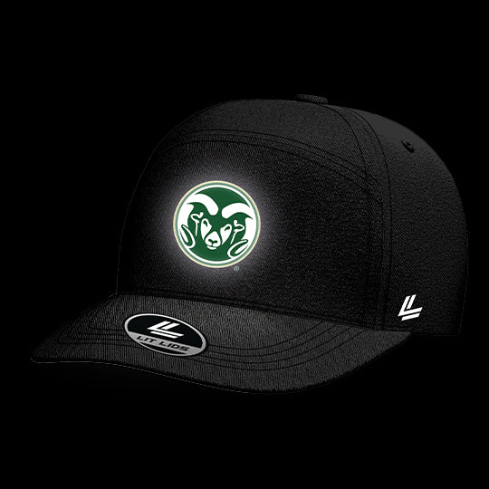 Colorado State Black Collection 6-Panel Lit Lid