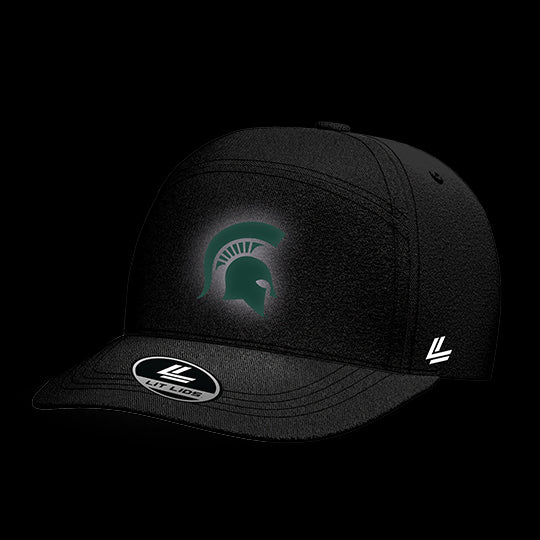 Michigan State University Black Collection 6-Panel Lit Lid