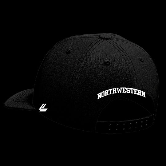 Northwestern University Black Collection 6-Panel Lit Lid