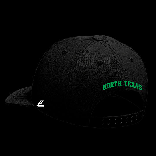 University of North Texas Black Collection 6-Panel Lit Lid