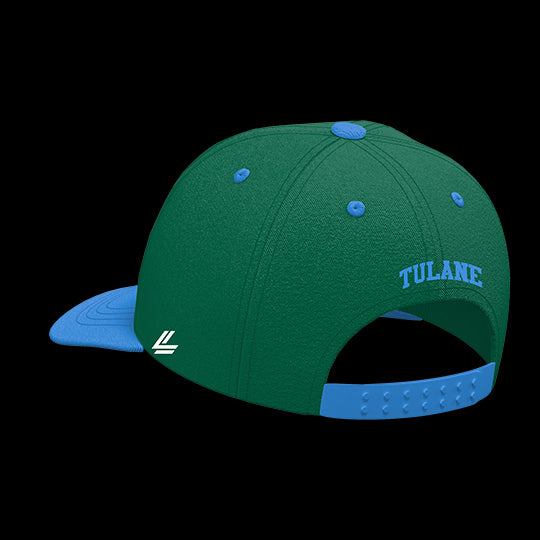 Tulane University Green Waves Varsity 5-Panel Lit Lid