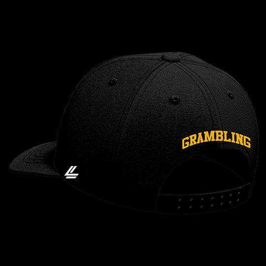 Grambling State University Black Collection 6-Panel Lit Lid
