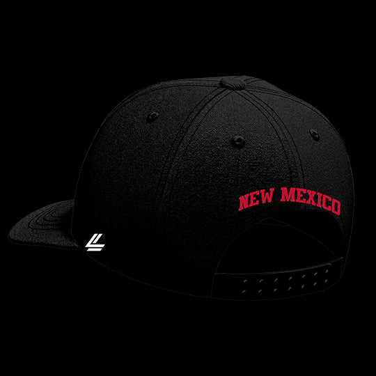 University of Mexico New Black Collection 6-Panel Lit Lid