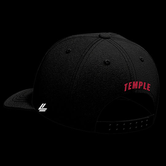 Temple University Black Collection 6-Panel Lit Lid