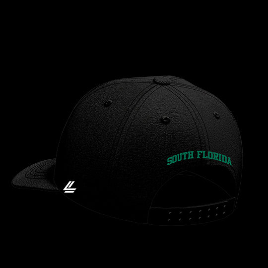 University of South Florida Black Collection 6-Panel Lit Lid