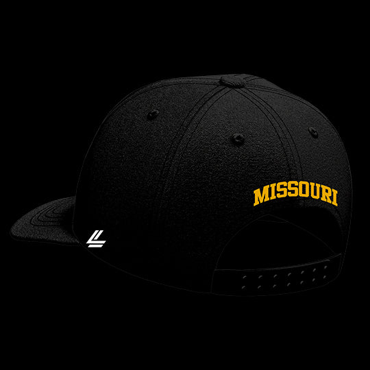 University of Missouri Black Collection 6-Panel Lit Lid