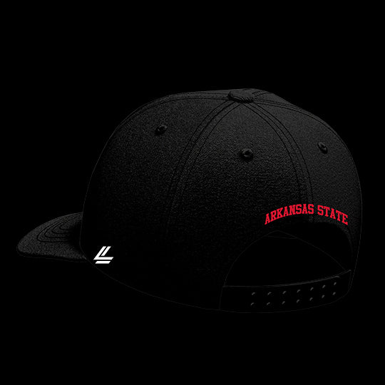 Arkansas State Black Collection 6-Panel Lit Lid