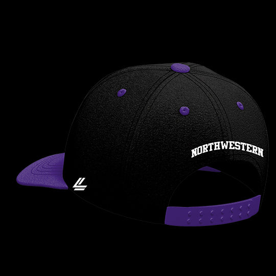 Northwestern University Wildcats Varsity 6-Panel Lit Lid