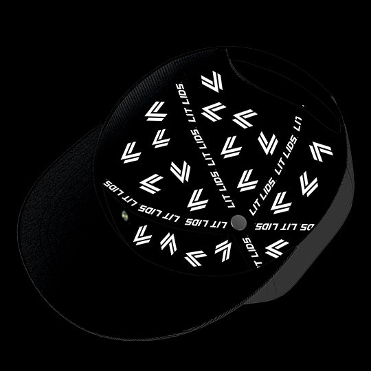 University of Hawaii Black Collection 6-Panel Lit Lid