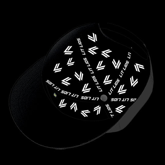 LSU Black Collection 6-Panel Lit Lid