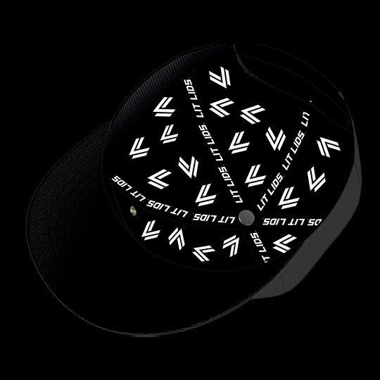 Virginia Tech University Black Collection 6-Panel Lit Lid