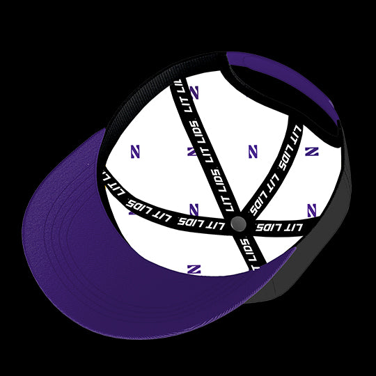 Northwestern University Wildcats Varsity 6-Panel Lit Lid
