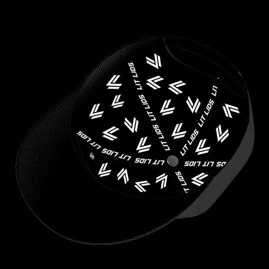 University of Kansas Black Collection 6-Panel Lit Lid