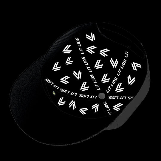 University of North Texas Black Collection 6-Panel Lit Lid