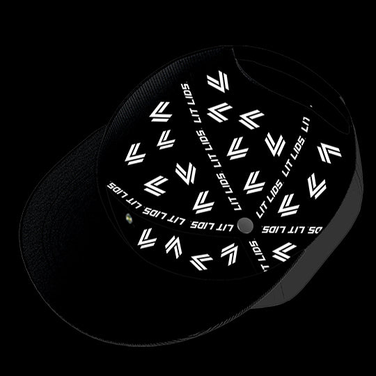 Georgia State University Black Collection 6-Panel Lit Lid