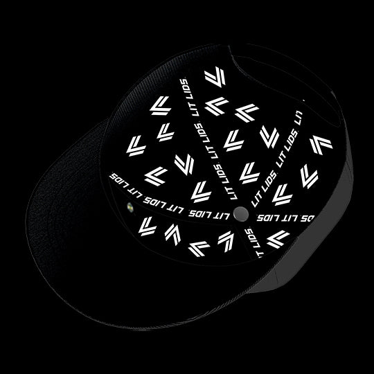 Iowa State University Black Collection 6-Panel Lit Lid