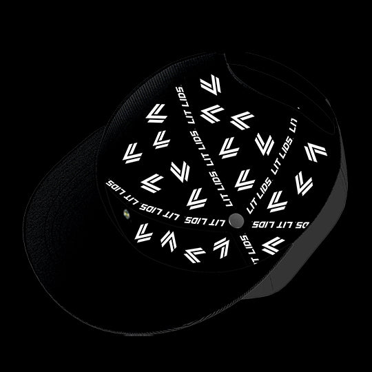 Mississippi State University Black Collection 6-Panel Lit Lid