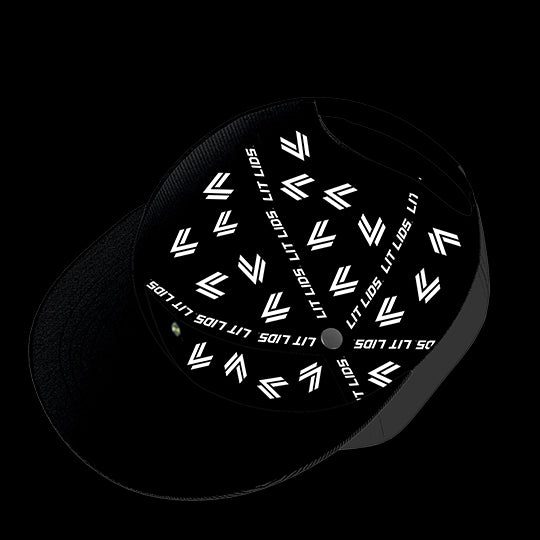 Michigan State University Black Collection 6-Panel Lit Lid