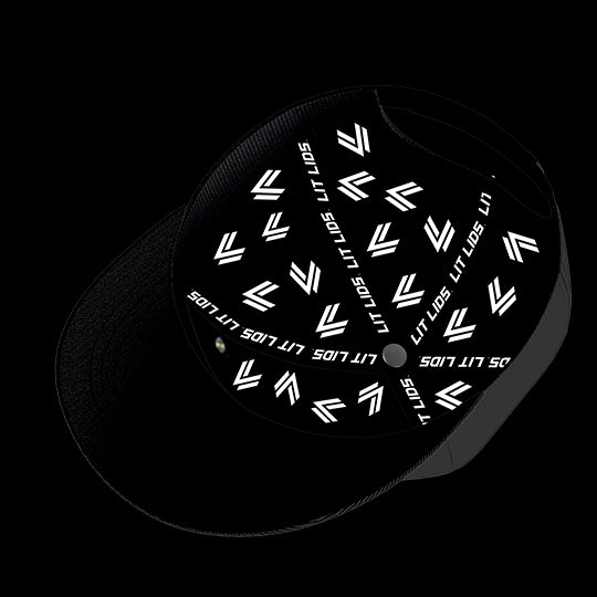 Louisiana Tech University Black Collection 6-Panel Lit Lid