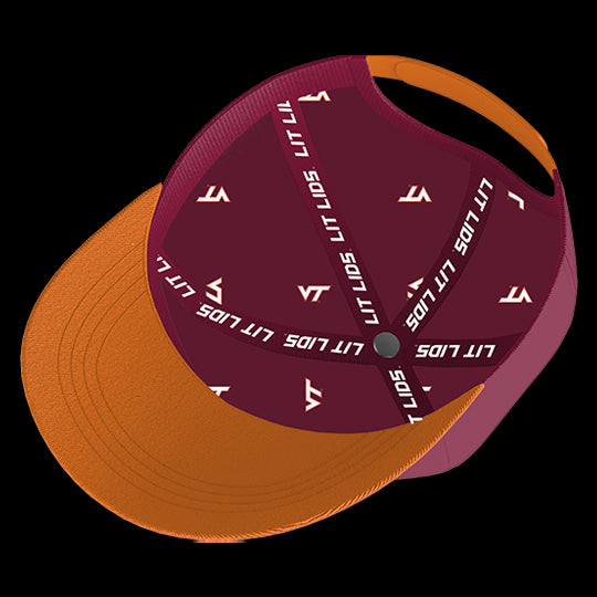 Virginia Tech University Hokies Varsity 6-Panel Lit Lid