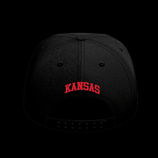 University of Kansas Black Collection 6-Panel Lit Lid