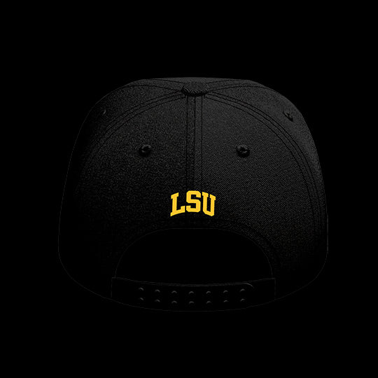 LSU Black Collection 6-Panel Lit Lid