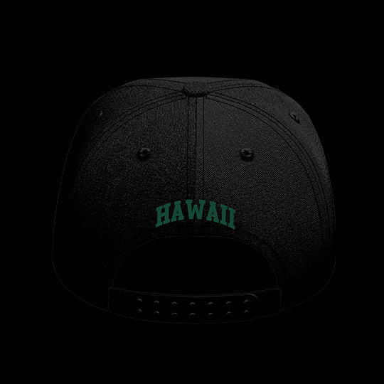 University of Hawaii Black Collection 6-Panel Lit Lid