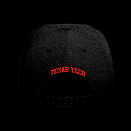 Texas Tech University Black Collection 6-Panel Lit Lid