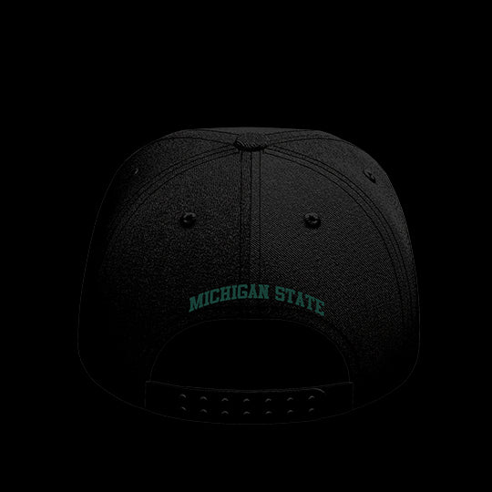 Michigan State University Black Collection 6-Panel Lit Lid